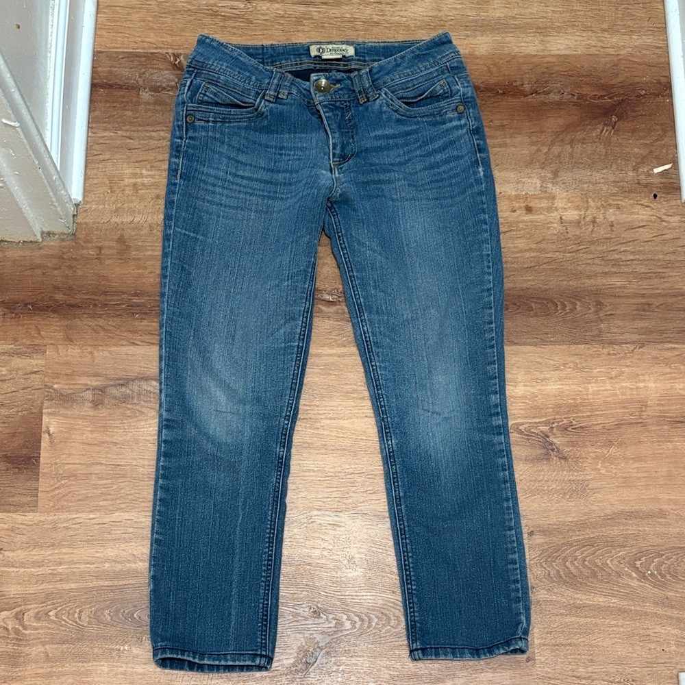 Democracy Dark Blue Denim Straight Leg Jeans Size 4
